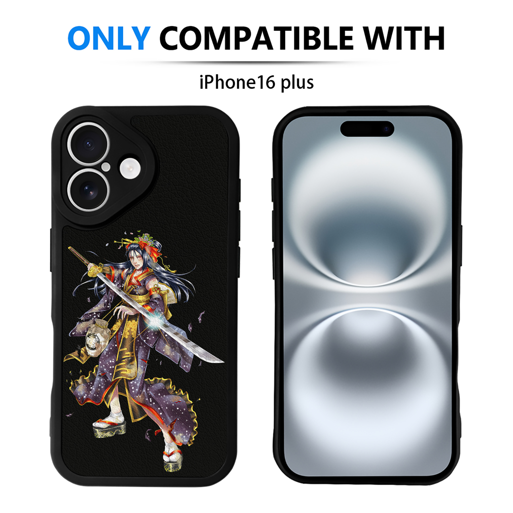 （画像用） 刀剣乱舞 Touken Ranbu 【iPhone 16シリーズ対応】シリコンスマホケース（レザー調） 材質：シリコン